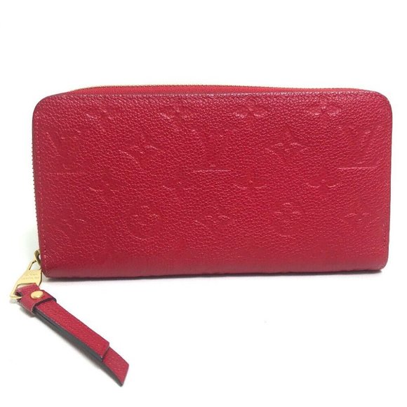 LOUIS VUITTON M68571 MonogramEmpreinte ZippyWallet Long Wallet Cherryberry(Red) - Picture 1 of 12